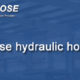 How to use hydraulic hose safely